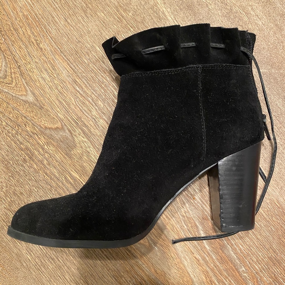 Crown and Ivy Suede Ankle Bootie